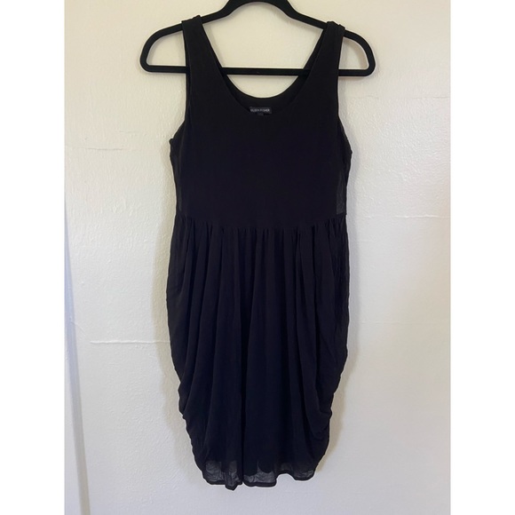 Eileen Fisher Silk Black Dress - Picture 1 of 6